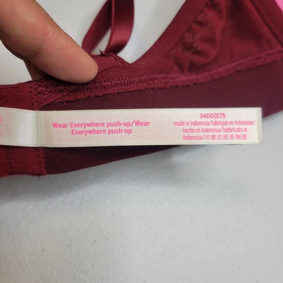 Victorias Secret PINK Wear Everywhere Push-up Adjustable Bra Size 34C - Picture 8 of 8